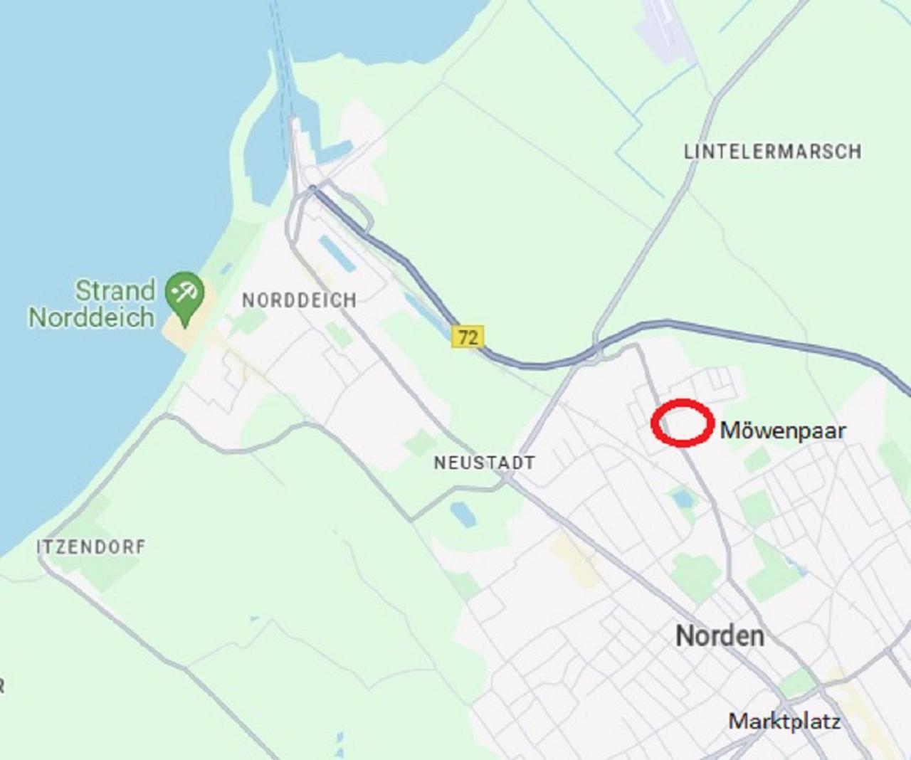 Fewo-Moewenpaar-Norden-Norddeich Exterior foto